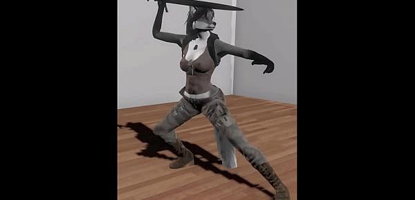  Kyla Gray - Sword Model Poses